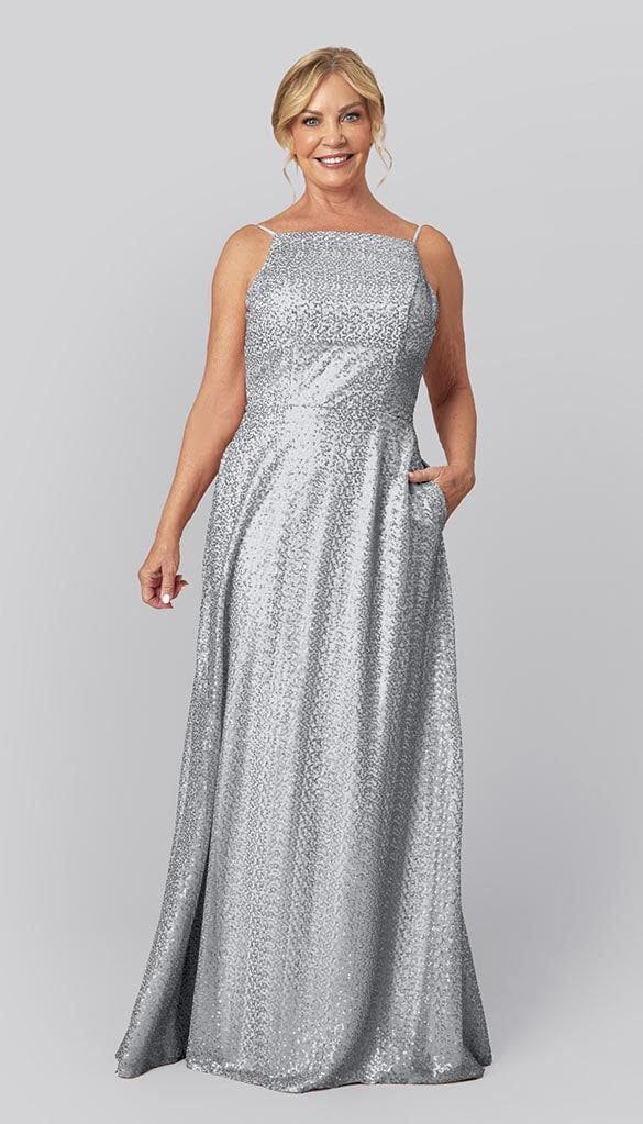 silver mother of bride dresses